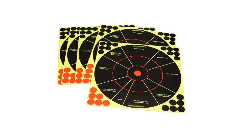 Birchwood Casey SHT-N-C 12 Handgun Trainer Target 50 Sheets, BC-34075