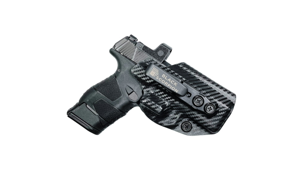 Black Scorpion Outdoor Gear IWB Belt Wing Tuckable Holster, Mossberg MC2sc, Right Hand, Carbon Fiber, HC23-IWBTUCK-MC2SC-CFRH