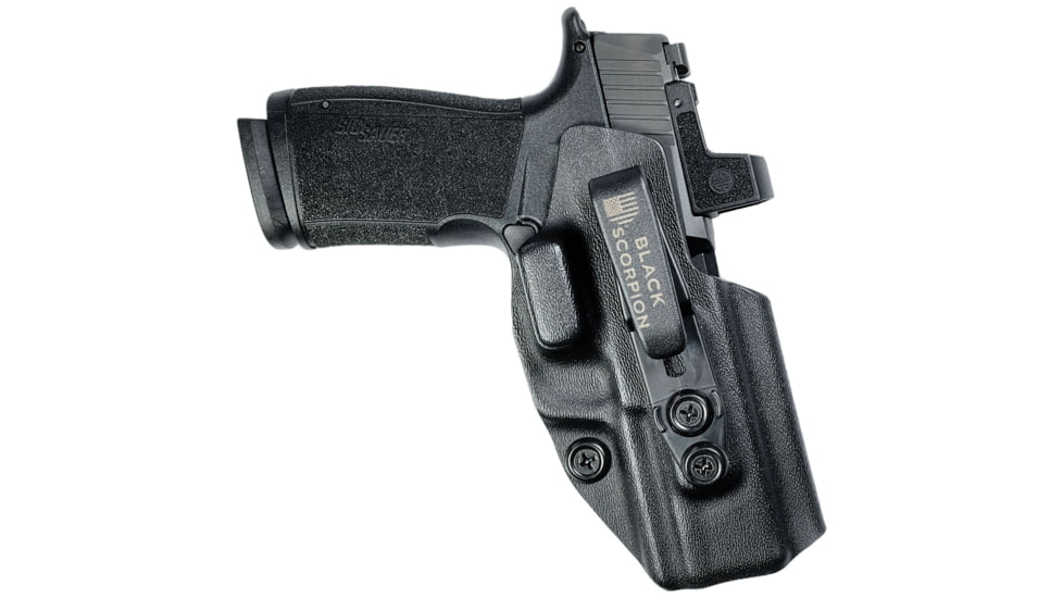 Black Scorpion Outdoor Gear IWB Belt Wing Tuckable Holster, Sig Sauer P365 X-MACRO, Right Hand, Black, HC23-IWBTUCK-P365MA