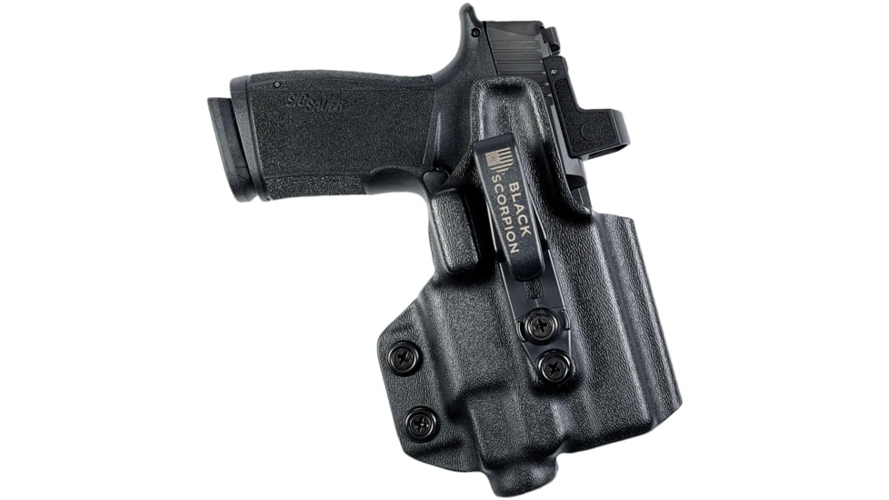 Black Scorpion Outdoor Gear IWB Belt Wing Tuckable Holster, Sig Sauer P365 X-MACRO w/ TLR-7, TLR-8, Right Hand, Black, HC23-IWBTUCK-365M