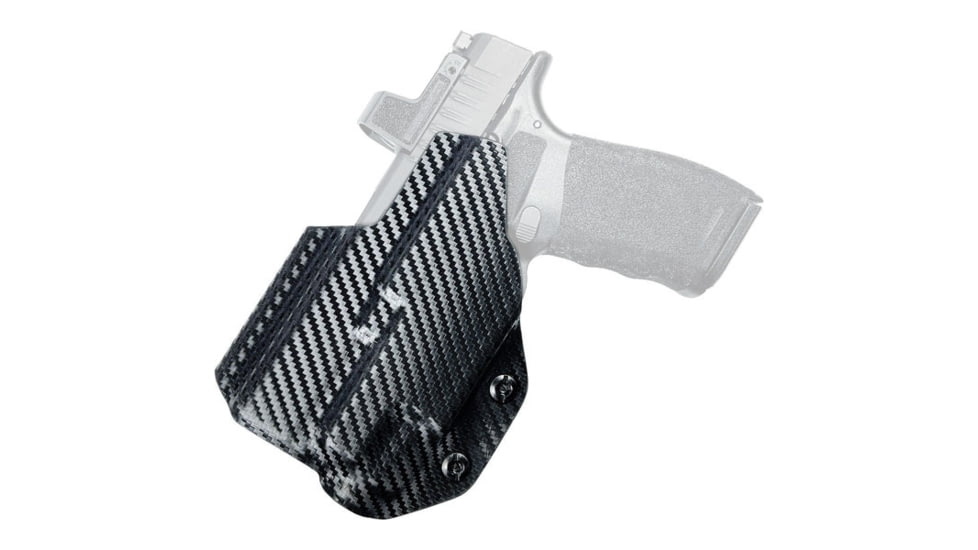 Black Scorpion Outdoor Gear IWB Belt Wing Tuckable Holster, Springfield Armory Hellcat Pro w/ TLR-7A, Right Hand, Carbon Fiber, HC23-IWBTUCK-HELL