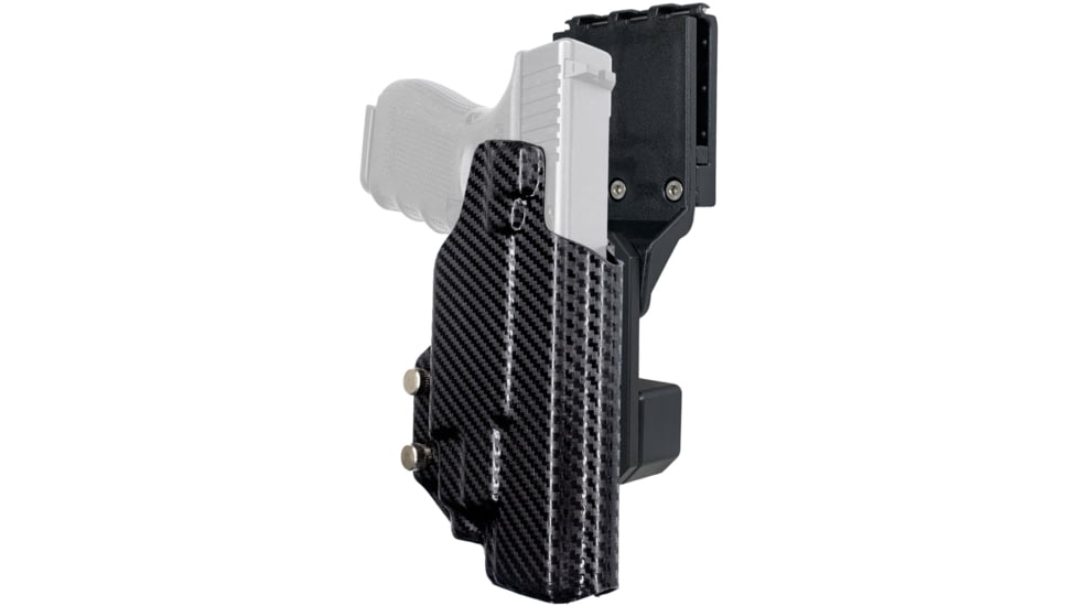 Black Scorpion Outdoor Gear Pro Competition OWB Holster, Glock 17, 19, 19X, 22, 31, 44, 45 w/ TLR7, TLR8, Right Hand, Carbon Fiber, HC04-USPSA-GL17TLR8CFRH