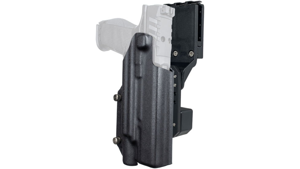 Black Scorpion Outdoor Gear Pro Competition OWB Holster, Walther PDP 5in w/ X300, Right Hand, Black, HC04-USPSA-PDP5X300BKRH