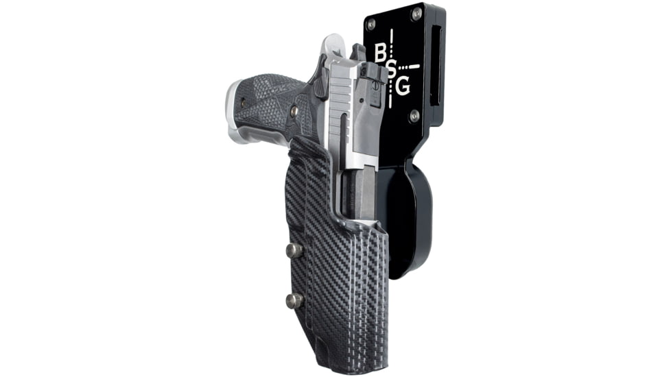 Black Scorpion Outdoor Gear Pro Heavy Duty Competition Kydex OWB Holster, Sig Sauer P226 XFIVE, Right Hand, Black Shell Carbon Fiber, HCD1-USPSABS-P226X5-CFRH