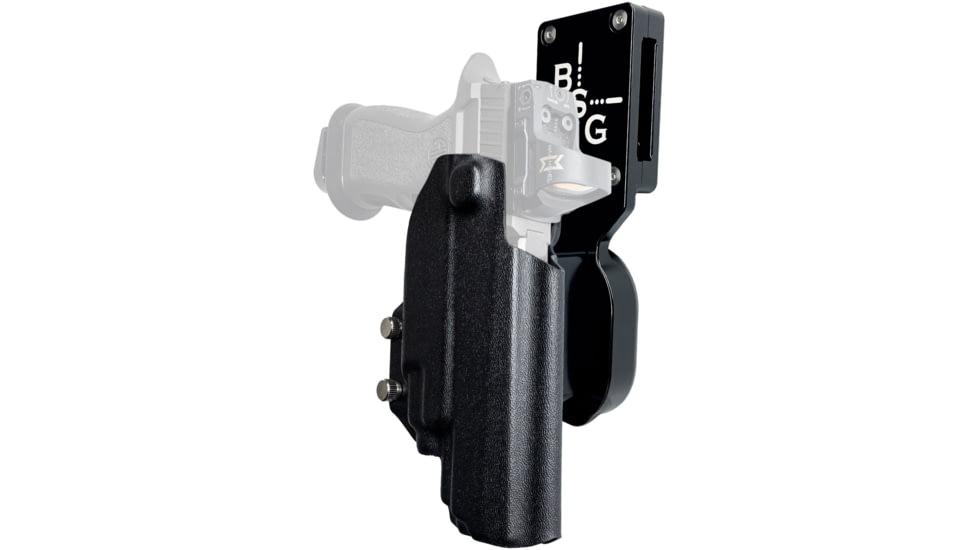 Black Scorpion Outdoor Gear Pro Heavy Duty Competition Kydex OWB Holster, Sig Sauer P320 Full Size w/ TLR-7/TLR-8, Right Hand, Black Shell Black, HCD1-USPSABS-P