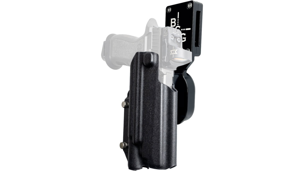 Black Scorpion Outdoor Gear Pro Heavy Duty Competition Kydex OWB Holster, Sig Sauer P320 Full Size w/ X300, Right Hand, Black Shell Black, HCD1-USPSABS-P320X