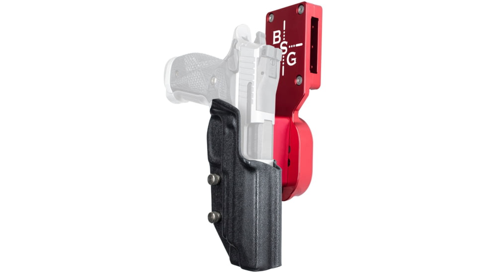 Black Scorpion Outdoor Gear Pro Heavy Duty Competition Kydex OWB Holster, Sig Sauer P320 Full Size w/ X300, Right Hand, Red Shell Black, HCD2-USPSABS-P320