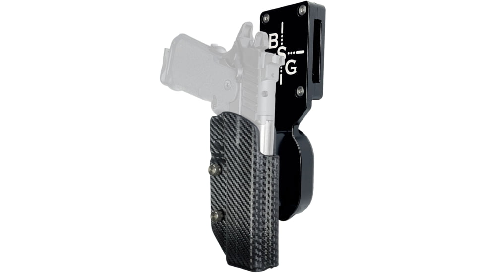 Black Scorpion Outdoor Gear Pro Heavy Duty Competition Kydex OWB Holster, Springfield Armory Prodigy 5in , Right Hand, Black Shell Carbon Fiber, HCD1-USPSABS-PRODIGY5CFRH