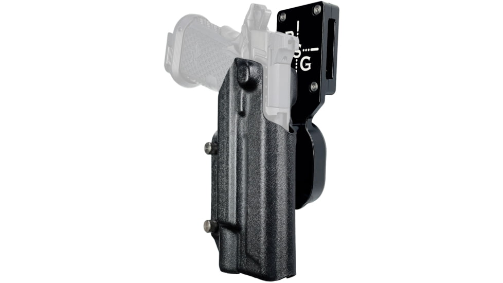 Black Scorpion Outdoor Gear Pro Heavy Duty Competition Kydex OWB Holster, Staccato XC w/ X300 , Right Hand, Black Shell Black, HCD1-USPSABS-STAXC300-BK