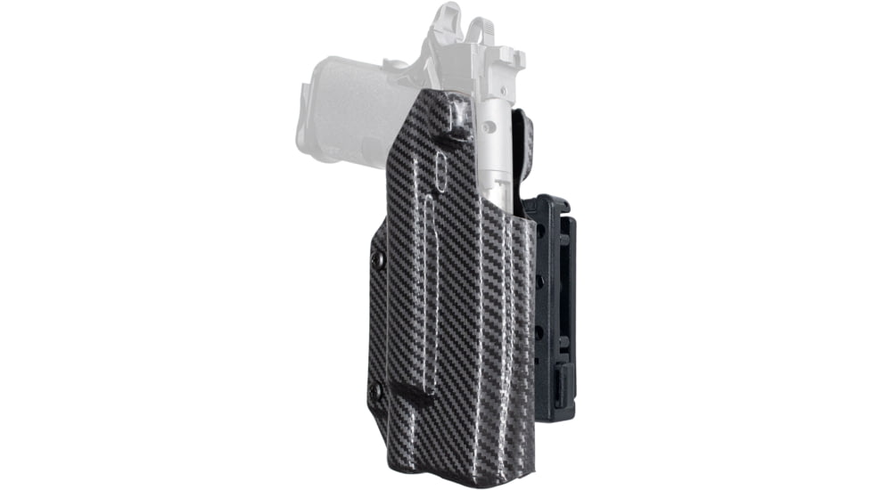 Black Scorpion Outdoor Gear Pro IDPA Competition OWB Holster, Springfield Armory digy 5in w/ X300 , Right Hand, Carbon Fiber, HC03-IDPA-PRODIG