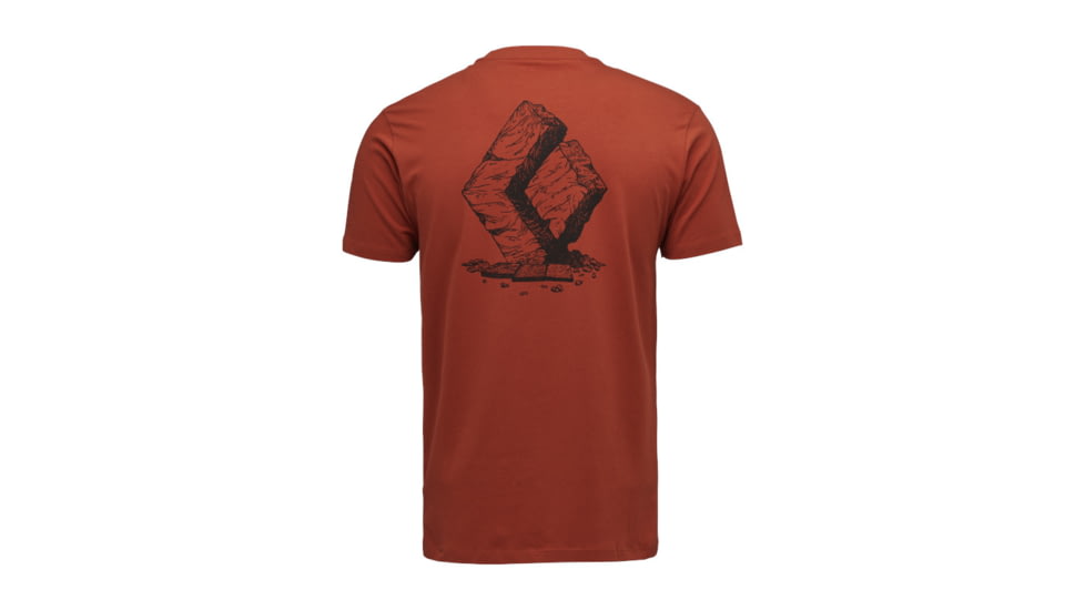 Black Diamond Boulder Short Sleeve T-Shirt, Burnt Sienna, Medium, AP7524046044MED1