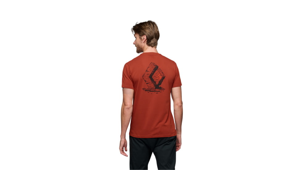 Black Diamond Boulder Short Sleeve T-Shirt - Men's, Burnt Sienna, Medium, AP7524046044MED1