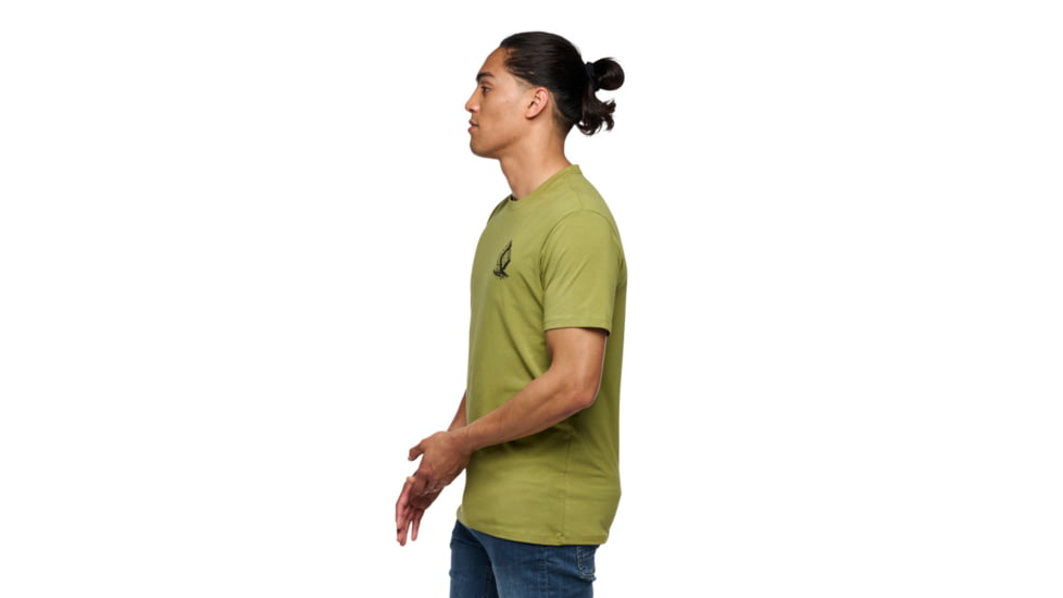 Black Diamond Boulder Short Sleeve T-Shirt - Mens, Camp Green, Medium, AP7524043039MED1