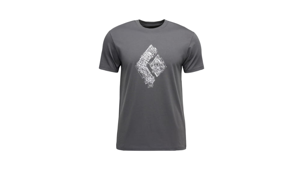 Black Diamond Engineered Diamond Short Sleeve Tee - Mens, Anthracite, Medium, AP7524720001MED1