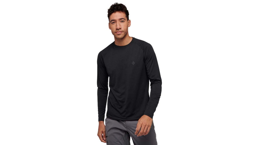 Black Diamond Lightwire LS Tech Tee - Mens, Black, Small, AP7530900002SML1