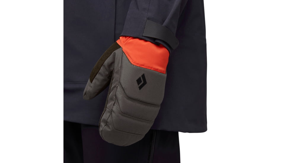 Black Diamond Mission MX Mitts, Walnut/Octane, Medium, BD8010839373MED1