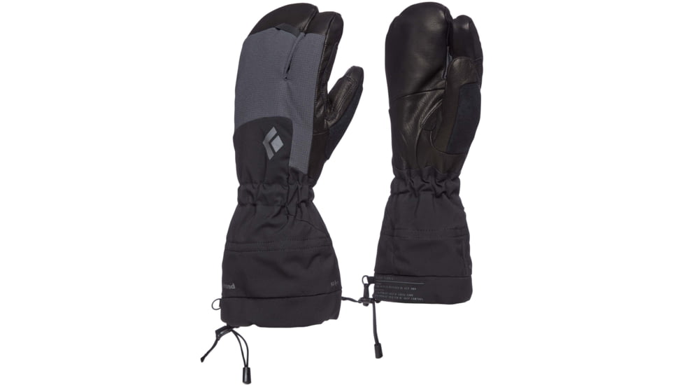 Black Diamond Soloist Finger Glove - Mens, Black, Medium, BD8018880002MD-1