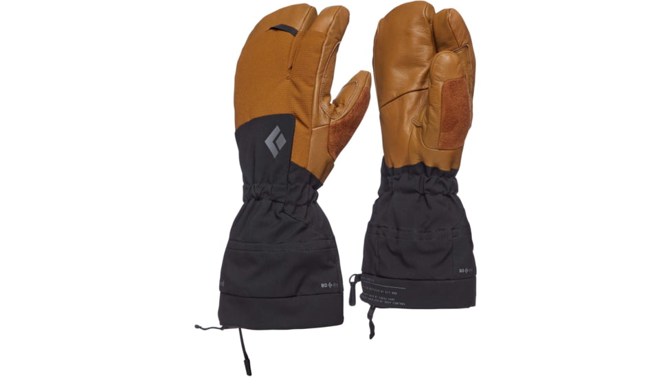 Black Diamond Soloist Finger Glove - Mens, Dark Curry, Large, BD8018887001LG-1