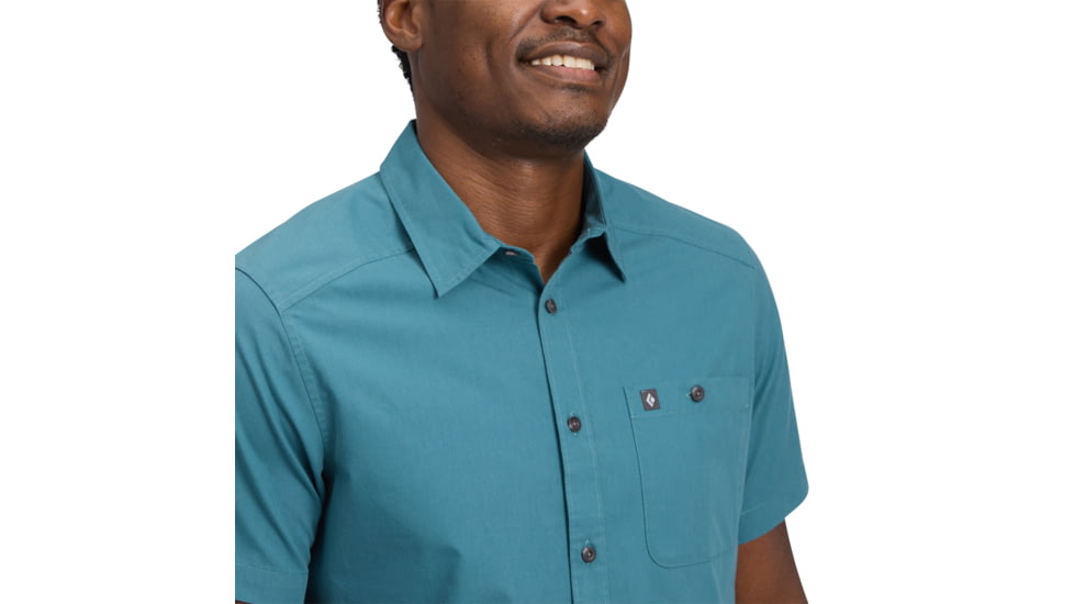 Black Diamond Wingate Short Sleeve Shirt - Mens, Creek Blue, Medium, AP7530114064MED1