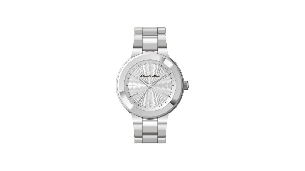 Black Dice Premier Men's Watch - White Dial, SS Case, SS Wristband BLABD-059-02