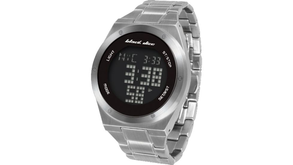 Black Dice Slick Men's Watch - Black Display, SS Case and Wristband BLABD-061-01