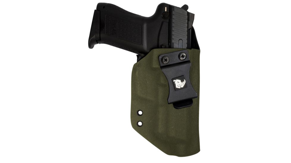 Black Rhino Concealment Concealed Carry IWB Holster System / Bersa, Model Bersa BP9CC, Right Handed Shooter, Cant 15 Degrees, Olive Drab, 191204148459