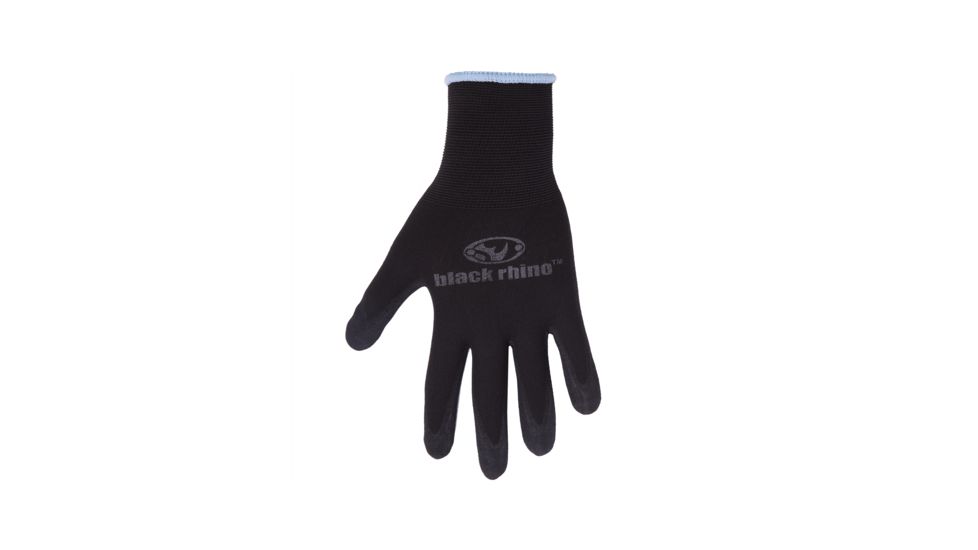 Black Rhino Nitrile Glovess, Black, Small 00462