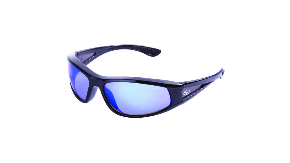 Black Rhino Stainless Safety Glasses, Blue 10007