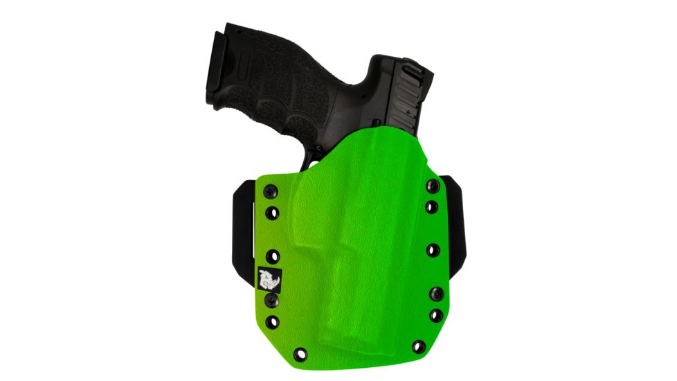 Black Rhino Concealment Tactical Carry Holster System / Smith and Wesson, Model Smith and Wesson M and P 22 Compact, Left Handed Shooter, Cant 15 Degrees, Zombie Green, 191204236767