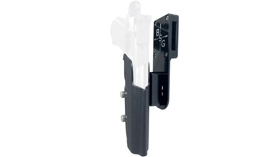 Black Scorpion Outdoor Gear 1911 4.25in Pro Heavy Duty Competition Holster, Left Hand, Black Shell / Black, HCD1-USPSABS-19114BKLH