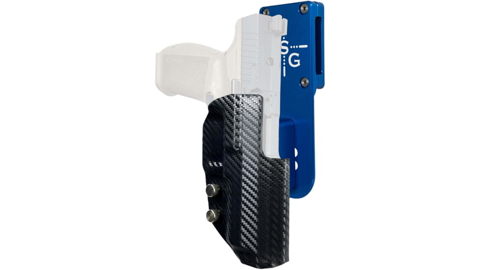 Black Scorpion Outdoor Gear Canik METE SFT Pro Heavy Duty Competition Holster, Left, Blue/Carbon Fiber, HCD3-USPSABS-CANIKSFTCFLH