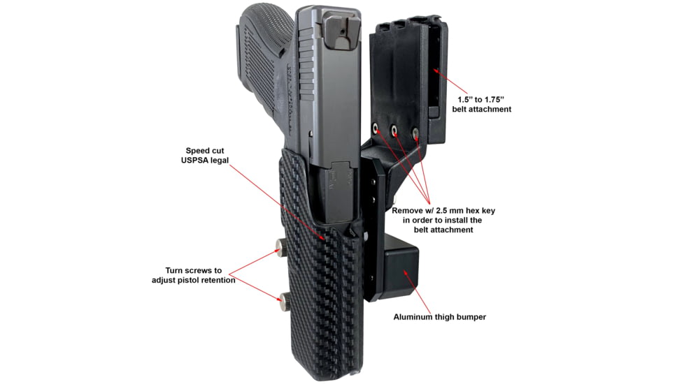 Black Scorpion Outdoor Gear Combo Rig N5, Right, VP9, Black, Medium, CO15-BTMBK-VP9BK
