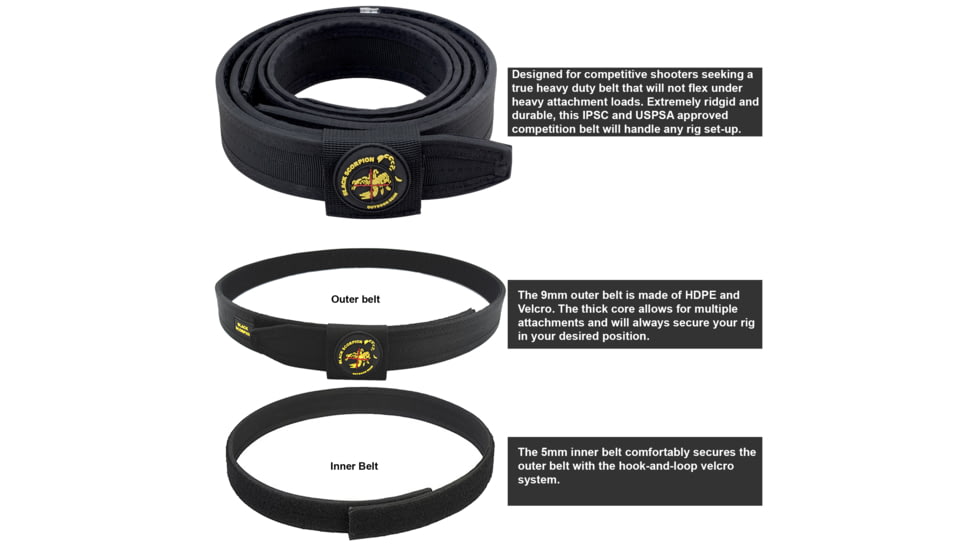 Black Scorpion Outdoor Gear Combo Rig N5, Right, VP9, Black, Medium, CO15-BTMBK-VP9BK
