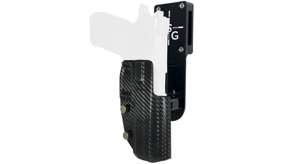 Black Scorpion Outdoor Gear CZ P-09 Pro Heavy Duty Competition Holster, Right Hand, Black Shell / Carbon Fiber, HCD1-USPSABS-CZP09CFRH