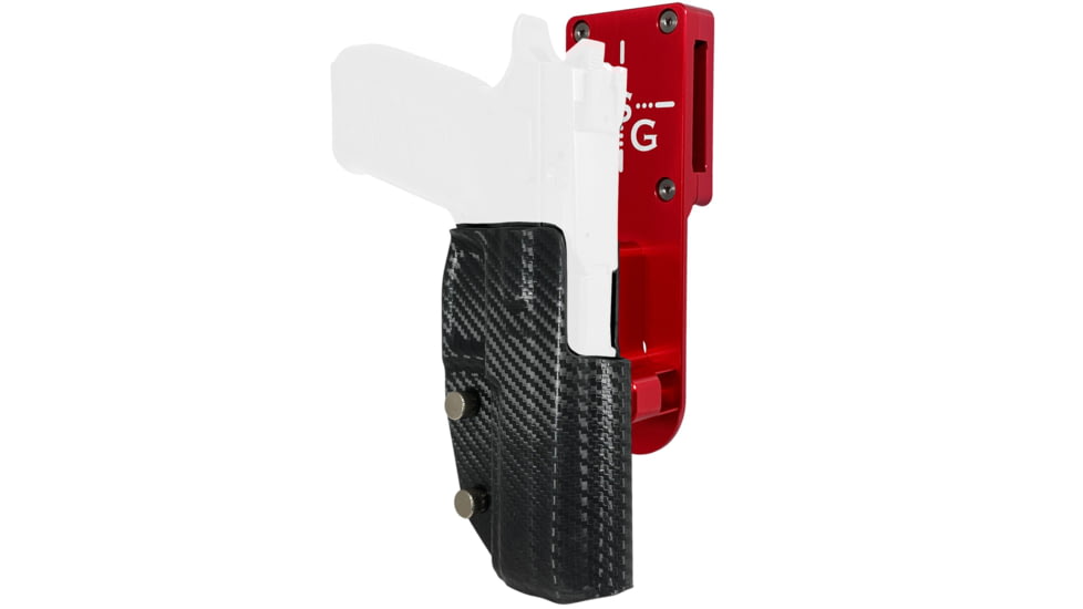 Black Scorpion Outdoor Gear CZ P-09 Pro Heavy Duty Competition Holster, Right Hand, Red Shell / Carbon Fiber, HCD2-USPSABS-CZP09CFRH