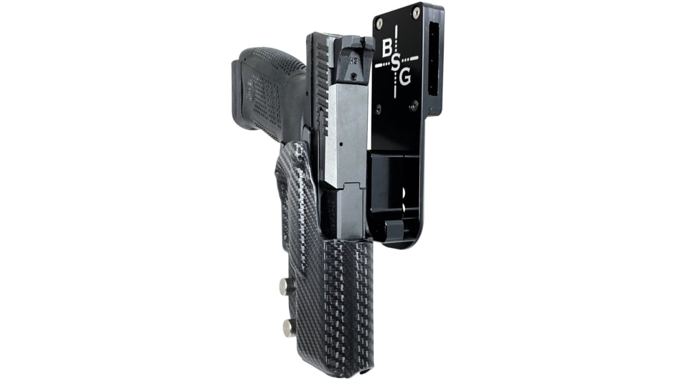 Black Scorpion Outdoor Gear CZ P-10 C Pro Heavy Duty Competition Holster, Right Hand, Black Shell / Carbon Fiber, HCD1-USPSABS-P10CCFRH