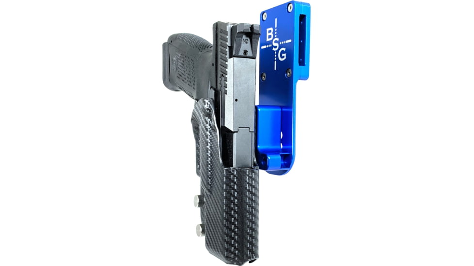 Black Scorpion Outdoor Gear CZ P-10 C Pro Heavy Duty Competition Holster, Right Hand, Blue Shell / Carbon Fiber, HCD3-USPSABS-P10CCFRH