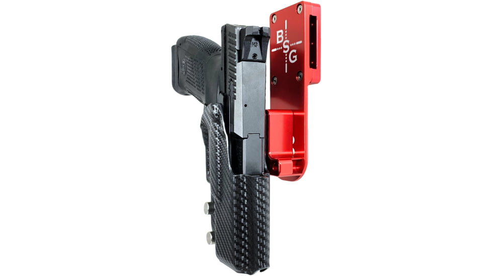 Black Scorpion Outdoor Gear CZ P-10 C Pro Heavy Duty Competition Holster, Right Hand, Red Shell / Carbon Fiber, HCD2-USPSABS-P10CCFRH