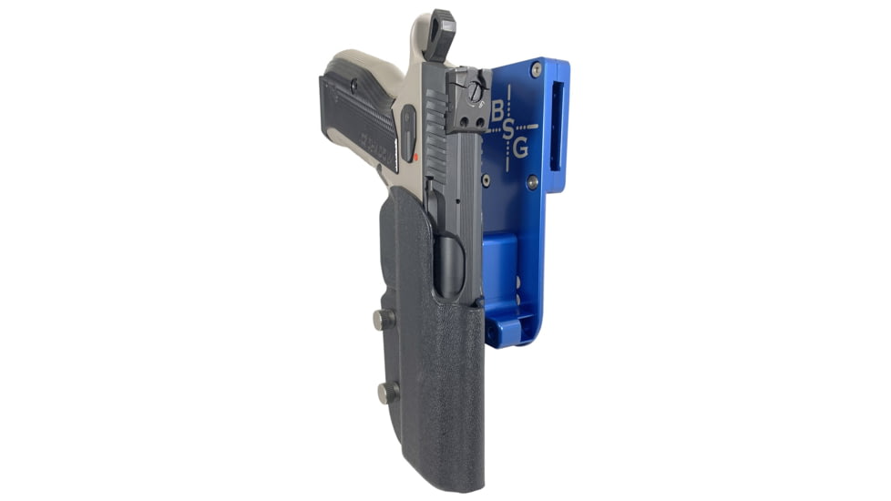 Black Scorpion Outdoor Gear CZ Shadow 2 Pro Heavy Duty Holster, Left Hand, Blue Shell / Black, HCD3-USPSA-SHADOWIIBKLH