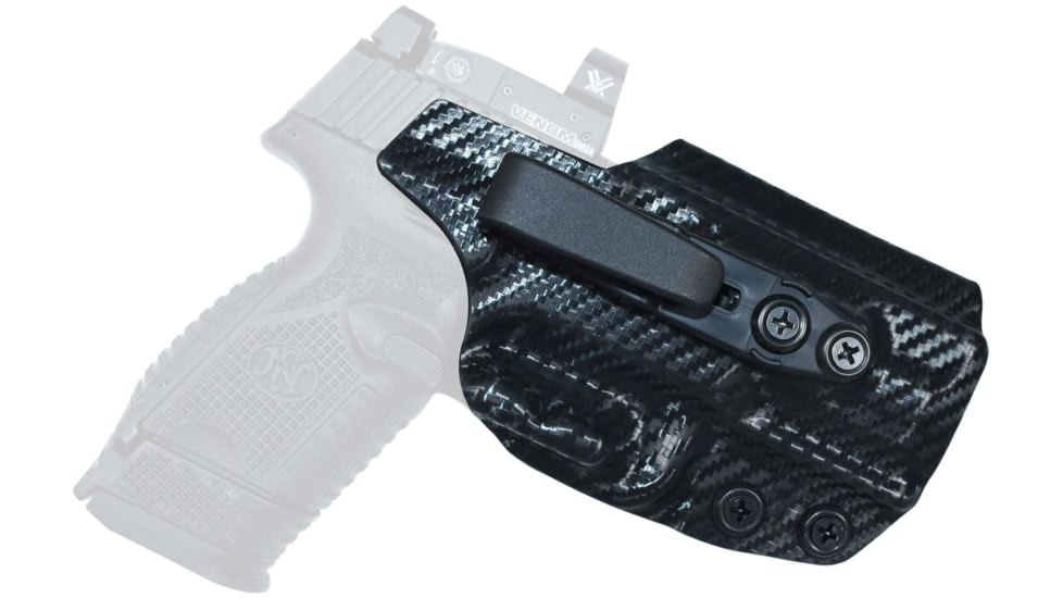 Black Scorpion Outdoor Gear FNH 509 Compact/Midsize IWB Belt Wing Tuckable Holster, Right, Carbon Fiber, HC23-FN509CF
