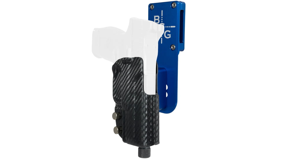 Black Scorpion Outdoor Gear FNH 509 Compact/Midsize Pro Heavy Duty Competition Holster, Left Hand, Blue Shell / Carbon Fiber, HCD3-USPSABS-FN509CFLH