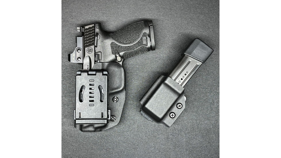 Black Scorpion Outdoor Gear Glock 17, 19, 22, 44, 45 Pro IDPA Competition Holster, Left Hand, Black, HC03-IDPA-GL17BKLH