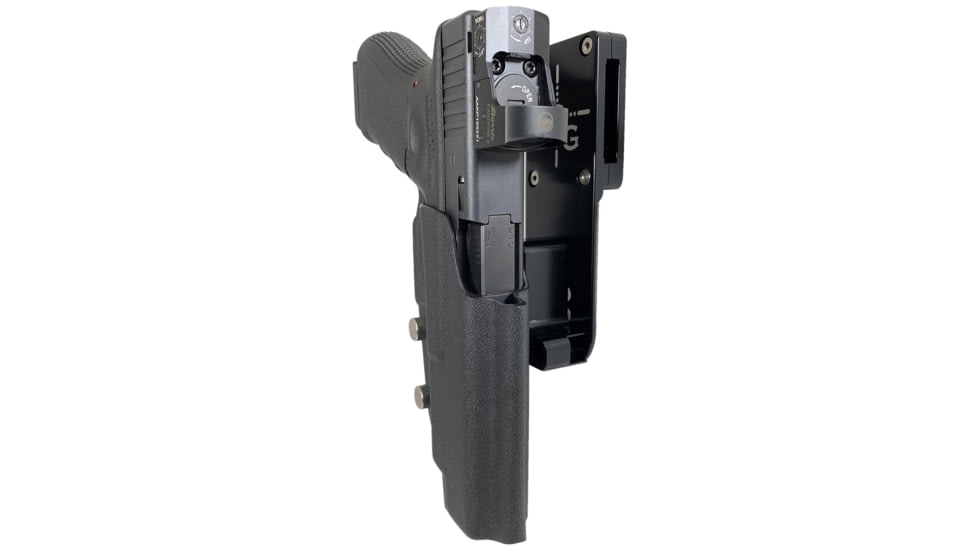 Black Scorpion Outdoor Gear Glock 34, 35 Pro Heavy Duty Competition Holster, Left Hand, Black Shell / Black, HCD1-USPSABS-GL34BKLH