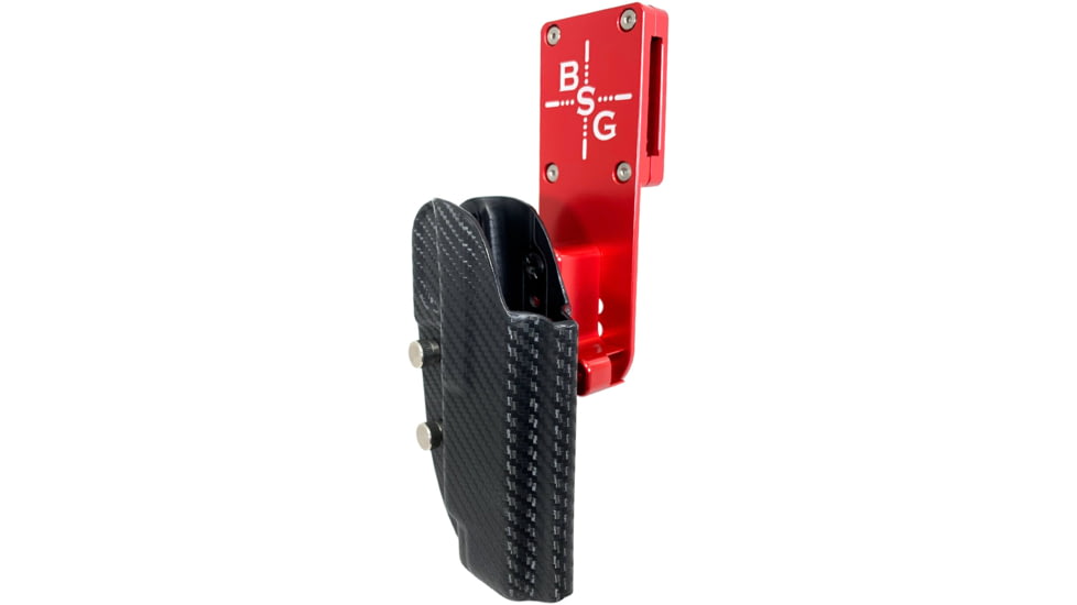 Black Scorpion Outdoor Gear Glock 34, 35 Pro Heavy Duty Competition Holster, Left Hand, Red Shell / Carbon Fiber, HCD2-USPSABS-GL34CFLH