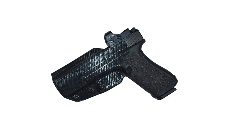 Black Scorpion Outdoor Gear Glock 43X MOS w/ Streamlight TLR-6 IWB Belt Wing Tuckable Holster, Right, Carbon Fiber, HC23-43MOS-CF