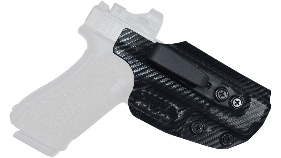 Black Scorpion Outdoor Gear Glock 43X MOS w/ Streamlight TLR-6 IWB Belt Wing Tuckable Holster, Right, Carbon Fiber, HC23-43MOS-CF