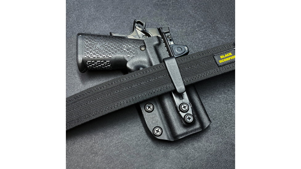 Black Scorpion Outdoor Gear IWB Belt Wing Tuckable Holster, FN 503, Right Hand, Black, HC23-IWBTUCK-FN503-BK