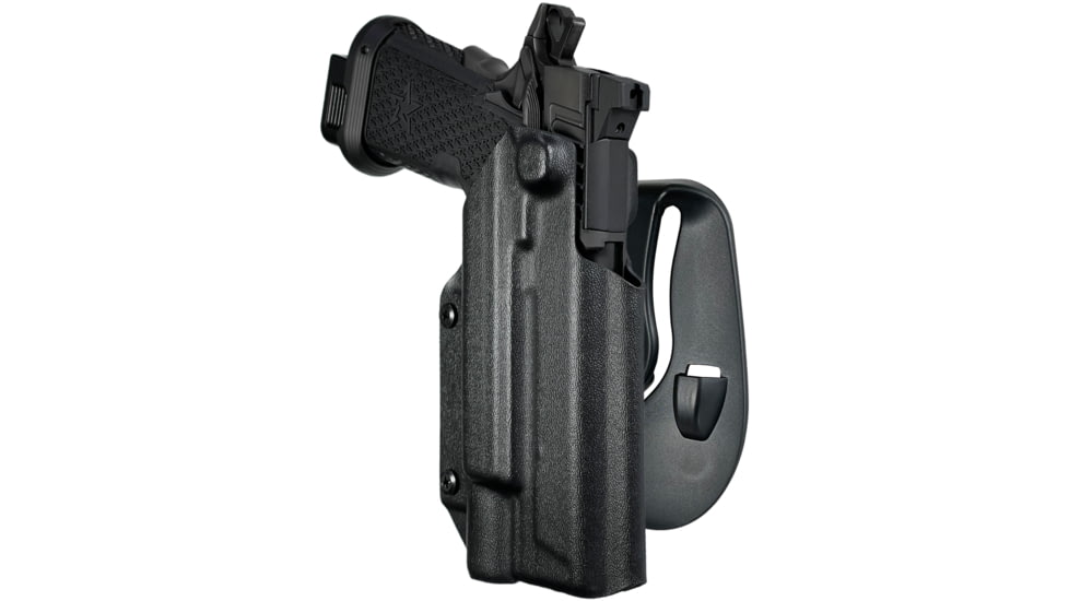 Black Scorpion Outdoor Gear OWB Paddle Holster, Staccato XC w/ X300, Right Hand, Black, HC03-PADDLE-STAXC300-BKRH