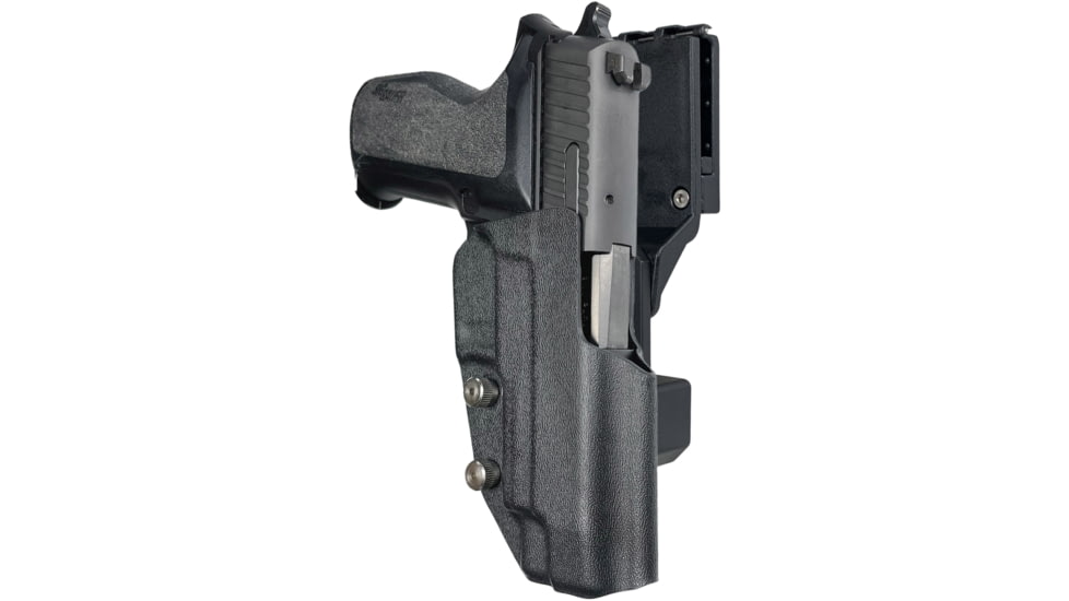 Black Scorpion Outdoor Gear Pro Competition OWB Holster, Sig Sauer P226 w/ Rail, Right Hand, Black, HC04-USPSA-P226R-BKRH