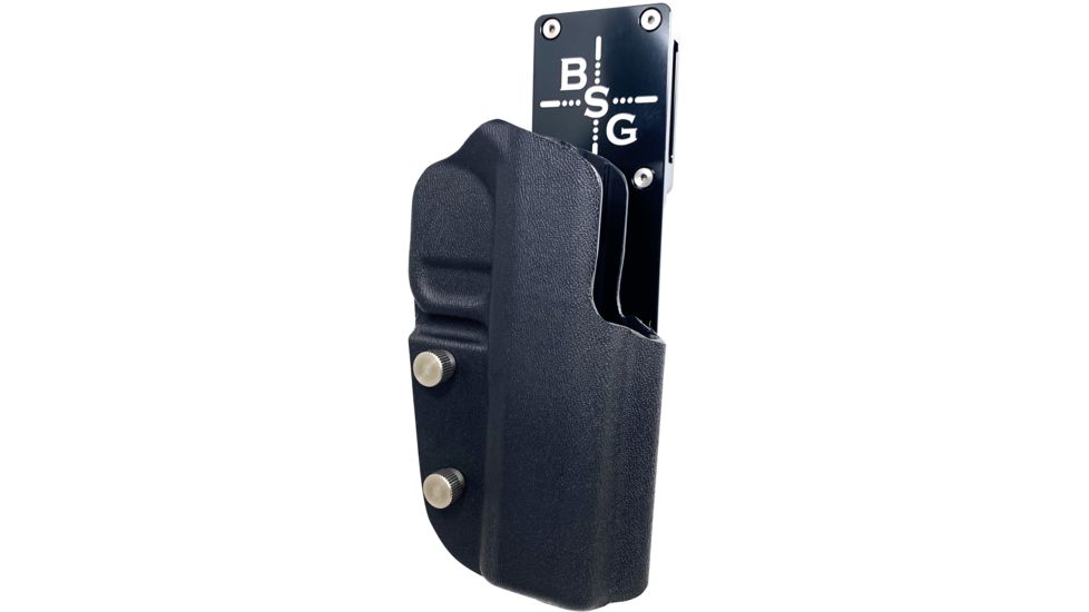 Black Scorpion Outdoor Gear Pro Heavy Duty Competition Holster, RH, GLOCK 17/ 19/ 19X/ 22/ 45, 4.02 - 4.49in Barrel, 1.5 - 1.75in Belts, Kydex/ 6066 Aluminum, Black/Black, HCD1-USPSABS-GL17BKRH